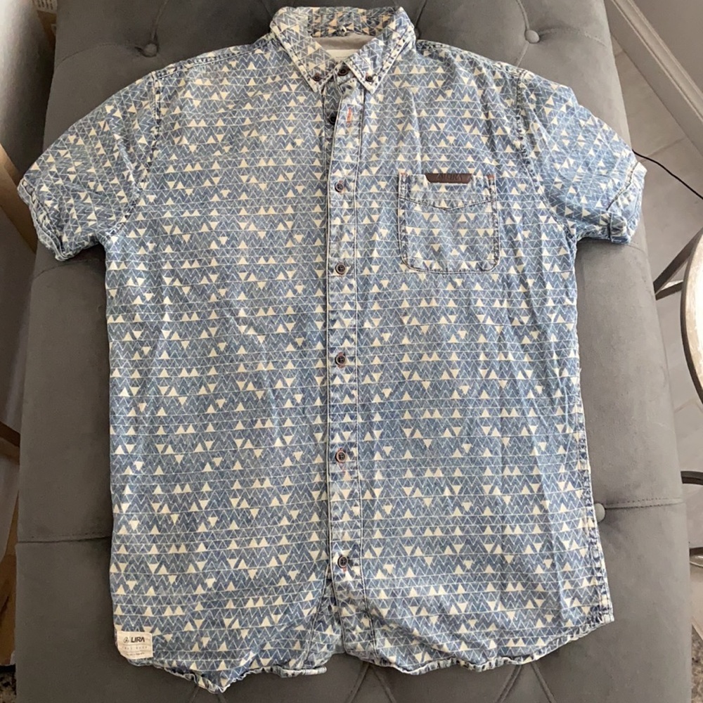 Original Light Blue Lira Button Up
